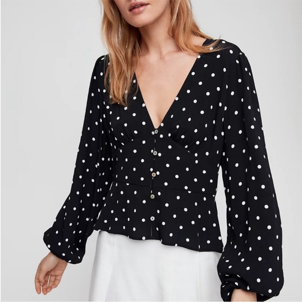 Wilfred Polka Dot Prairie Blouse